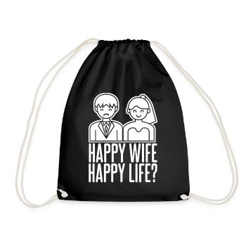 Bride Groom Best Man Wedding Groomsmen - Turnbeutel - Schwarz - Vorne