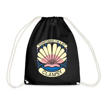 Coquillages maladroits Palourdes Coquillages Palourde - Sac de sport léger - noir - Devant