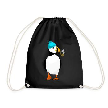 Puffin - Turnbeutel - Schwarz - Vorne