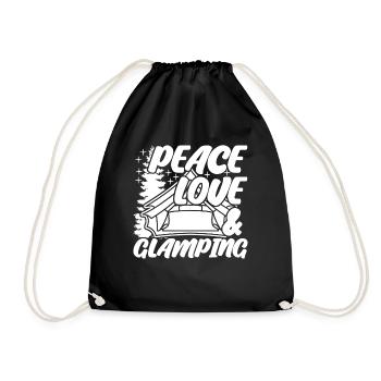 Glamping Camping Camping-car Camping-car - Sac de sport léger - noir - Devant