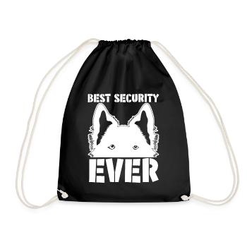 German Shepherd Dogs Dog White Shepherd - Drawstring Bag - black - Front