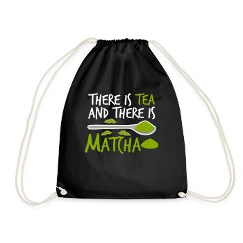 Matcha Tea Japanese Green Tea Japan - Drawstring Bag - black - Front