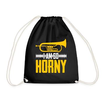 Flugelhorn Brass Instrument Orchestra - Turnbeutel - Schwarz - Vorne