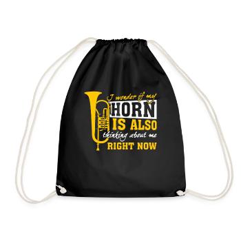 Flugelhorn Music - Drawstring Bag - black - Front