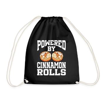 Propulsé par des brioches à la cannelle - Sac de sport léger - noir - Devant