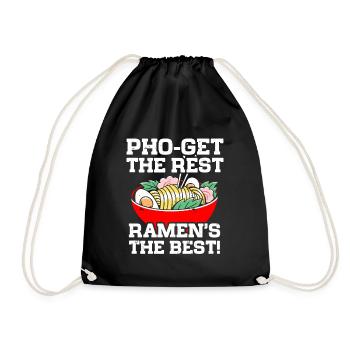 Ramen Lover Soupe de nouilles japonaise Ramen - Sac de sport léger - noir - Devant