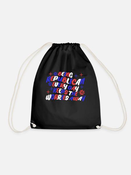 Republicans Republican - Drawstring Bag - black