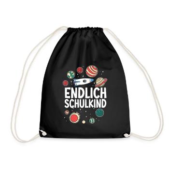School 1st Grade - Drawstring Bag - black - Front