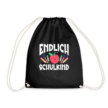 School 1st Grade - Drawstring Bag - black - Front
