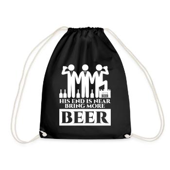 Beer Groom Best Man Groomsmen Bride - Turnbeutel - Schwarz - Vorne