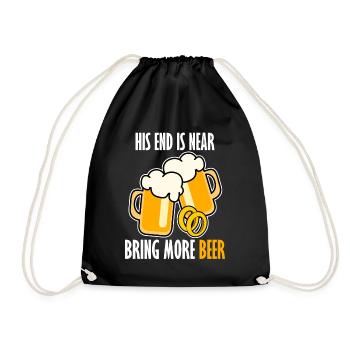Groom Best Man Groomsmen Bride Beer - Turnbeutel - Schwarz - Vorne