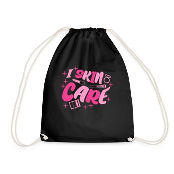 Serum Face Mask Sunscreen Skin Care - Drawstring Bag - black - Front