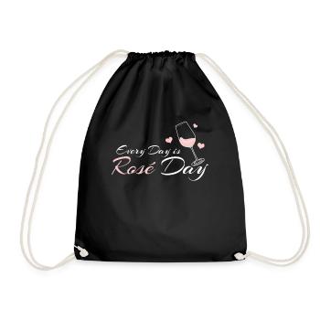 Rosé Wine Glasses Vino - Turnbeutel - Schwarz - Vorne