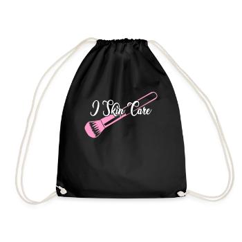 Serum Skin Care Face Mask Sunscreen - Drawstring Bag - black - Front