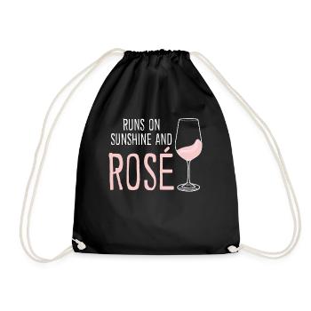 Vino Rosé Red Wine Glasses - Turnbeutel - Schwarz - Vorne
