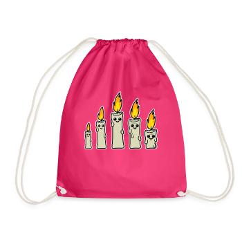 Bougie Bougies Bougies - Sac de sport léger - fuchsia - Devant