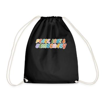 Democratic Elections Democracy - Drawstring Bag - black - Front