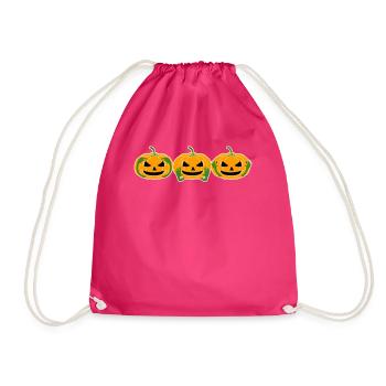 Citrouille Trois Singes 3 Citrouilles - Sac de sport léger - fuchsia - Devant
