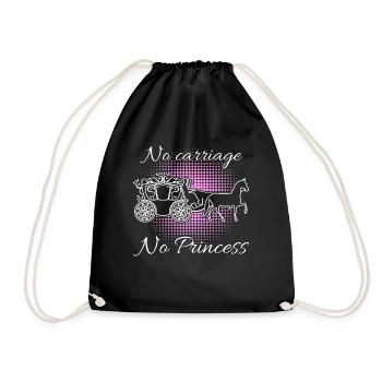 Coachman Horses Coachmen Horse Carriage - Drawstring Bag - black - Front