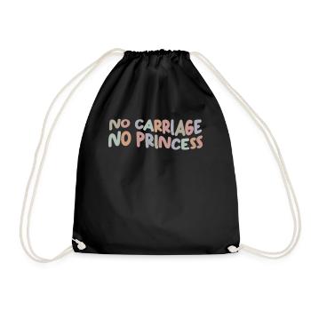 Horses Coachmen Horse Carriage Coachman - Drawstring Bag - black - Front