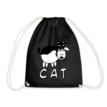 Sheep Joke - Drawstring Bag - black - Front