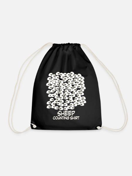 Counting Sheep - Turnbeutel - Schwarz