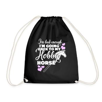 Hobby Équitation Hobby Horsing - Sac de sport léger - noir - Devant
