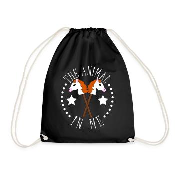 Hobby Horsing Hobby Horse - Drawstring Bag - black - Front