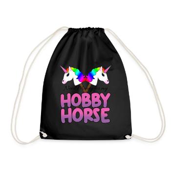 Hobby Cheval Hobby Horsing Licorne - Sac de sport léger - noir - Devant