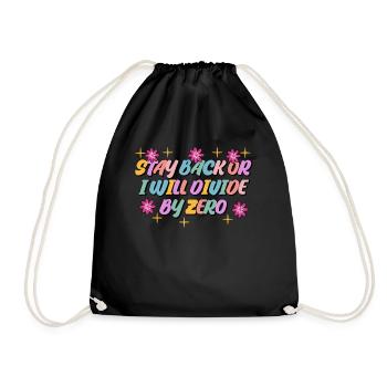 Math Teacher Maths Mathematics - Drawstring Bag - black - Front