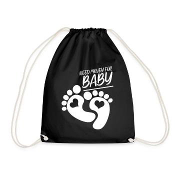 Femme enceinte, Bébé, Mère, Grossesse - Sac de sport léger - noir - Devant