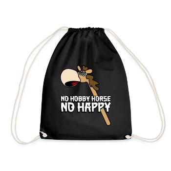 Hobby Horse - Turnbeutel - Schwarz - Vorne