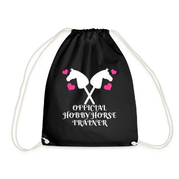Hobby Horse Hobby Horsing Hobbyhorse - Drawstring Bag - black - Front