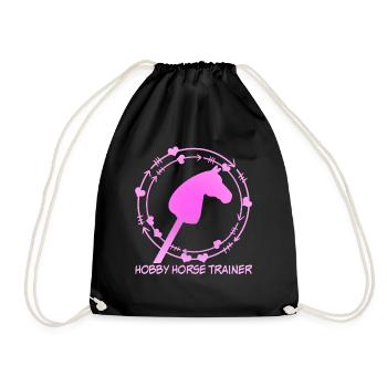 Hobby Horse Hobbyhorse Hobby Horsing - Drawstring Bag - black - Front