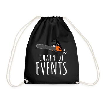 Chainsaws Chainsaw Chain Saw - Drawstring Bag - black - Front