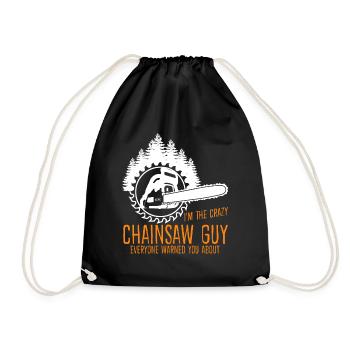 Chain Saw Chainsaws Chainsaw - Drawstring Bag - black - Front