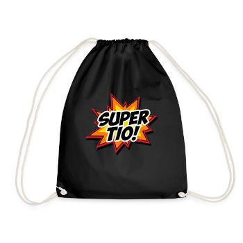 Super Tío Super Uncle Spanish Superhero - Drawstring Bag - black - Front