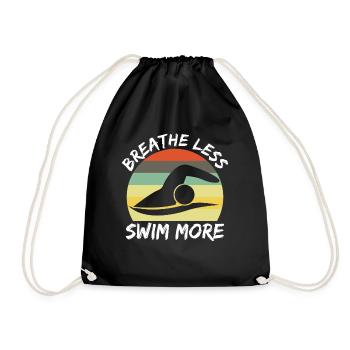 Piscine Triathlon Retro Swimmer - Sac de sport léger - noir - Devant