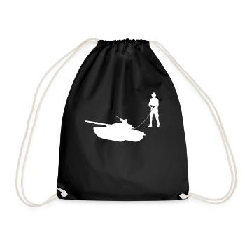 Chars MBT Tank Driver Tank Combat - Sac de sport léger - noir - Devant