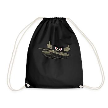 Doigt d’honneur Tank Driver Char de combat - Sac de sport léger - noir - Devant