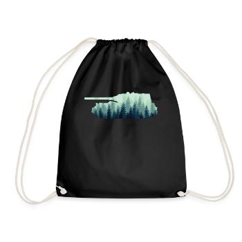 Conducteur de char de combat - Sac de sport léger - noir - Devant