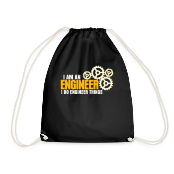 Engineering Mechanical Engineer - Turnbeutel - Schwarz - Vorne