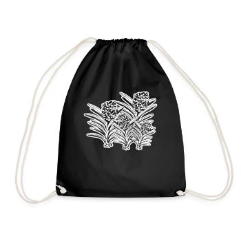 Orchidées Fleurs Orchidée - Sac de sport léger - noir - Devant
