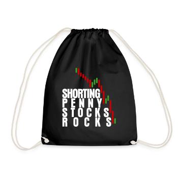 Trader Capitalism Stocks Stock exchange - Drawstring Bag - black - Front