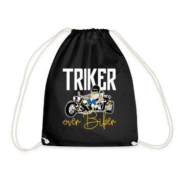 Trike Driver Trikes Triker - Turnbeutel - Schwarz - Vorne