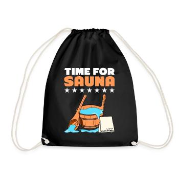 Sauna Spa bien-être - Sac de sport léger - noir - Devant