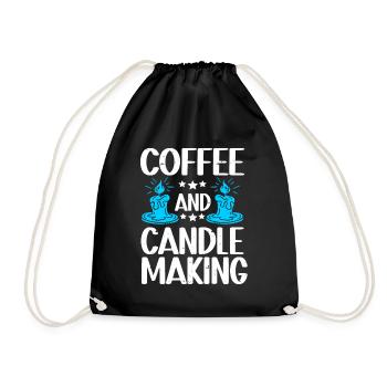 Candle Maker Candle Making - Drawstring Bag - black - Front