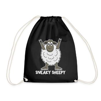 Sneakers Sheep - Drawstring Bag - black - Front