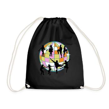 Boogie Woogie Dancer Swing Dancing - Drawstring Bag - black - Front