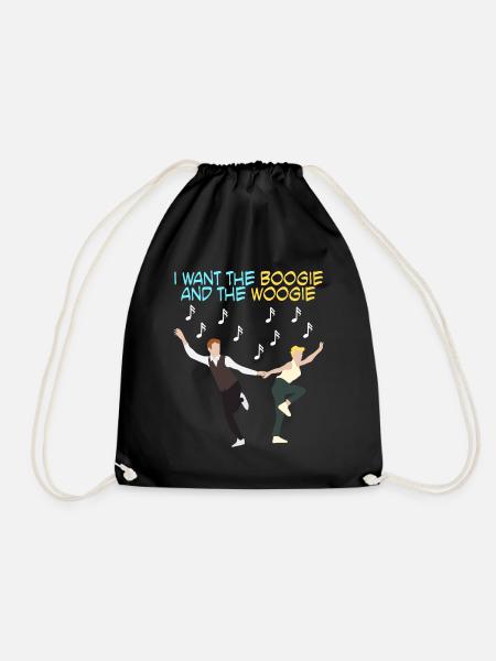 Boogie Woogie Swing Music Dancing - Turnbeutel - Schwarz